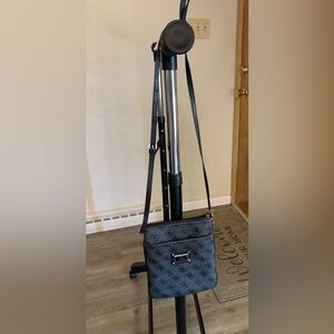 Brand- Guess/ Small crossbody purse/ Black- Dark Gray